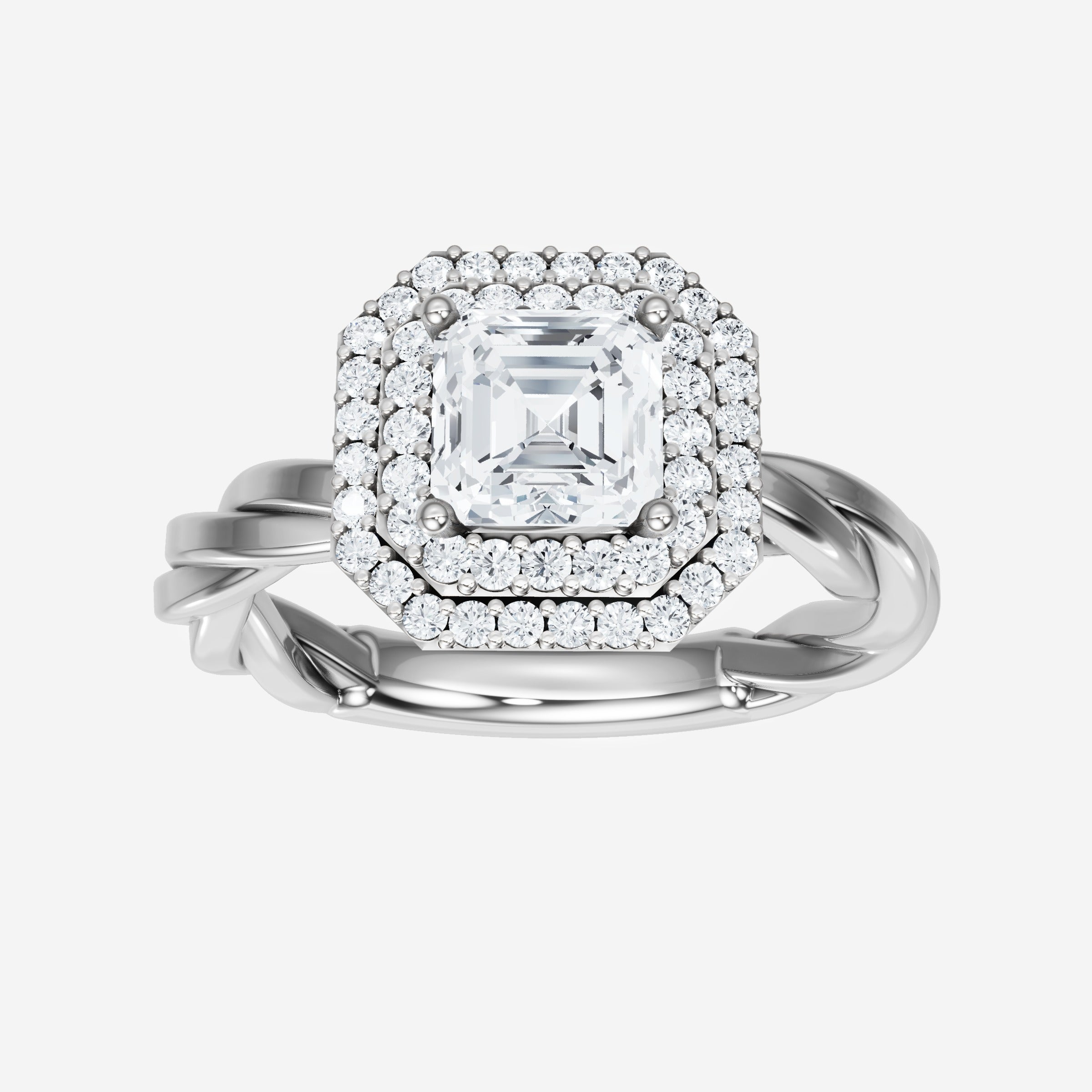 Asscher Dazzling Glam Ring