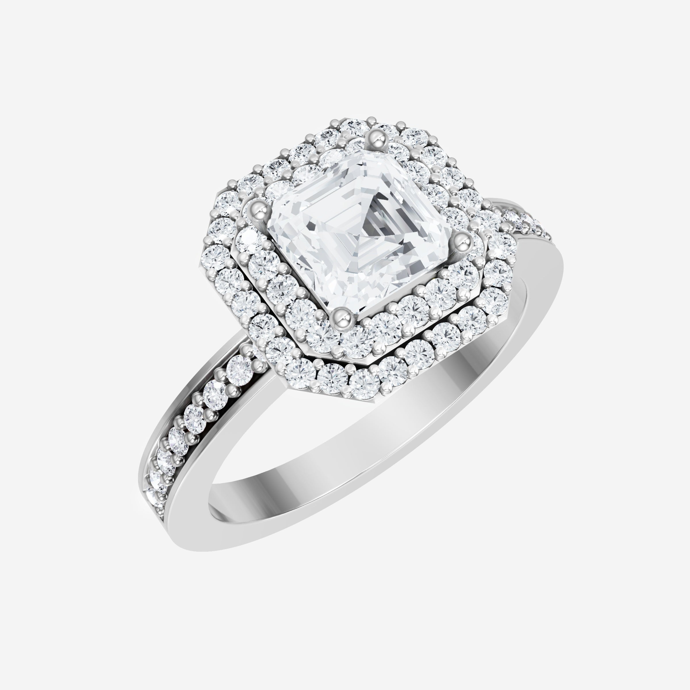 Asscher Dazzling Glam Ring