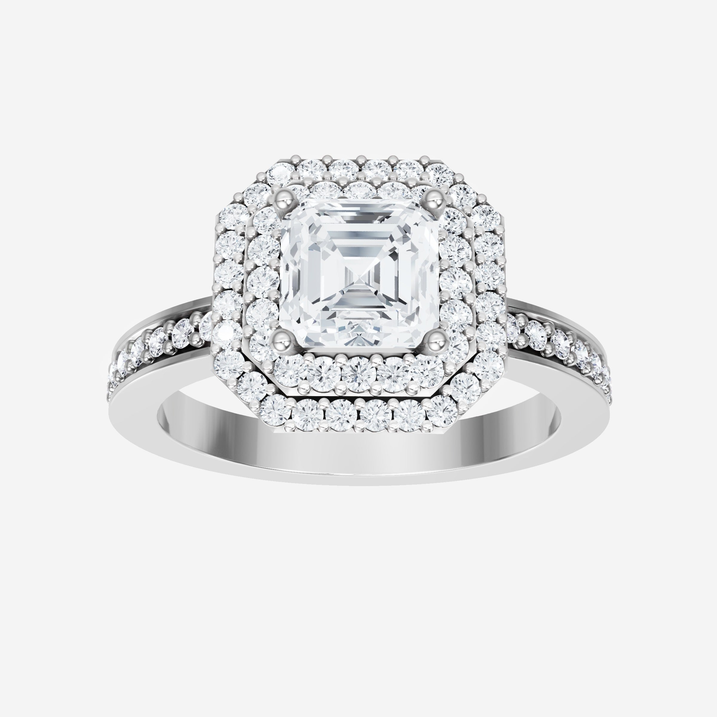 Asscher Dazzling Glam Ring