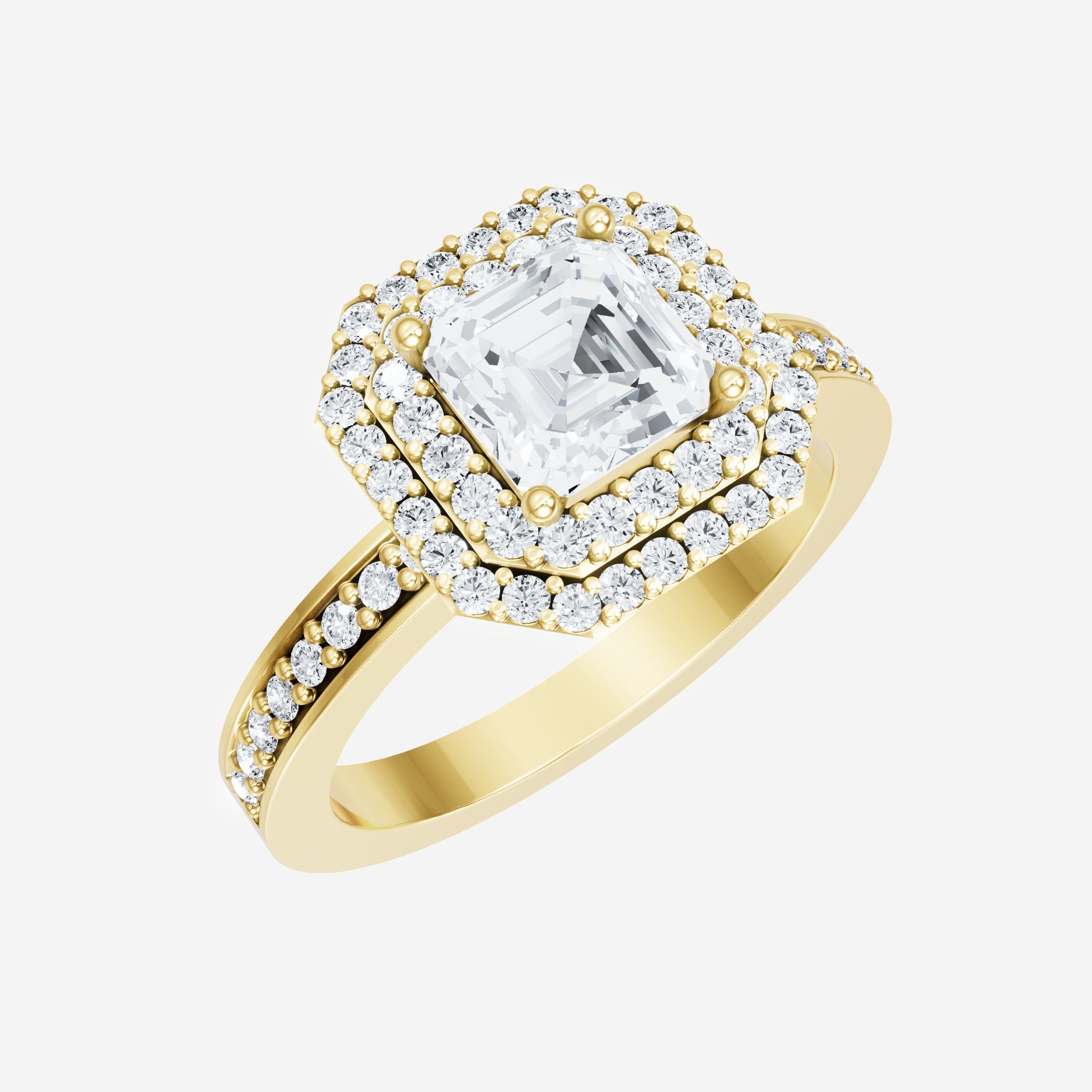Asscher Dazzling Glam Ring