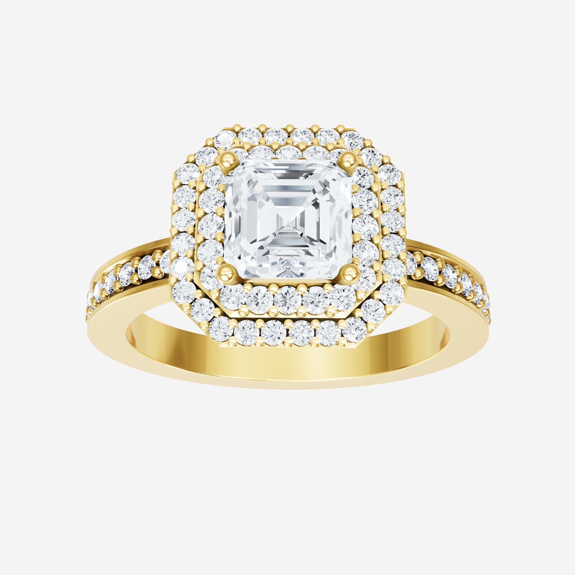 Asscher Dazzling Glam Ring