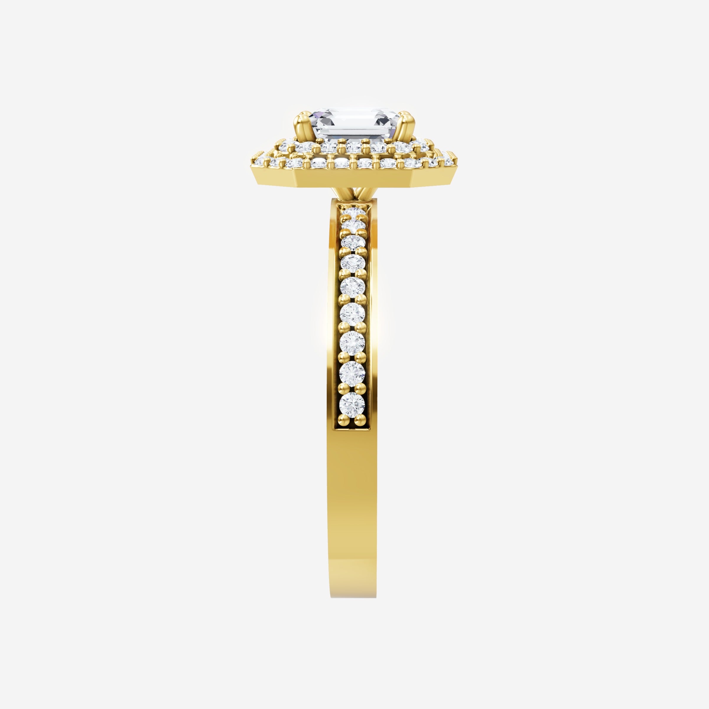 Asscher Dazzling Glam Ring