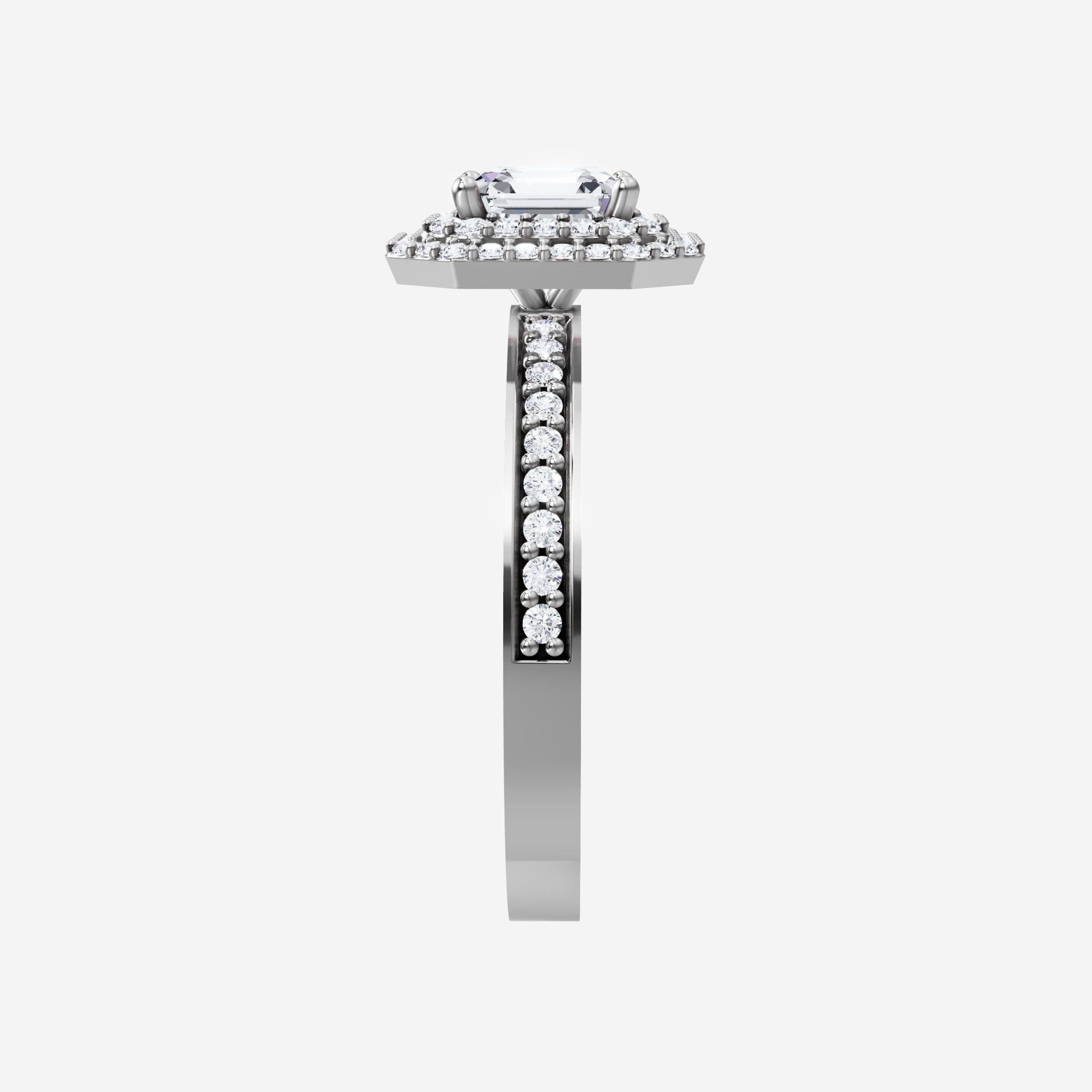 Asscher Dazzling Glam Ring