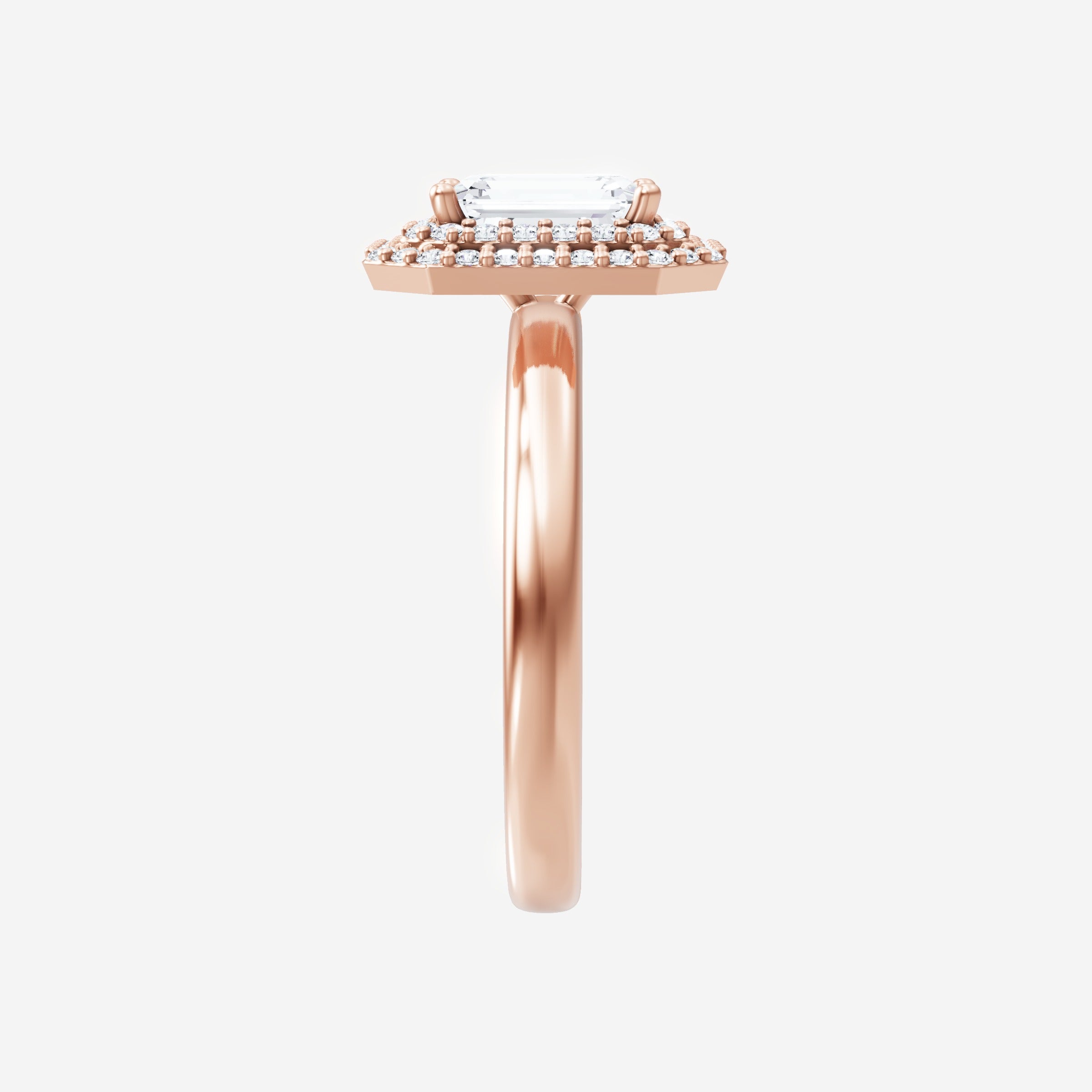 Anillo de esplendor brillante esmeralda