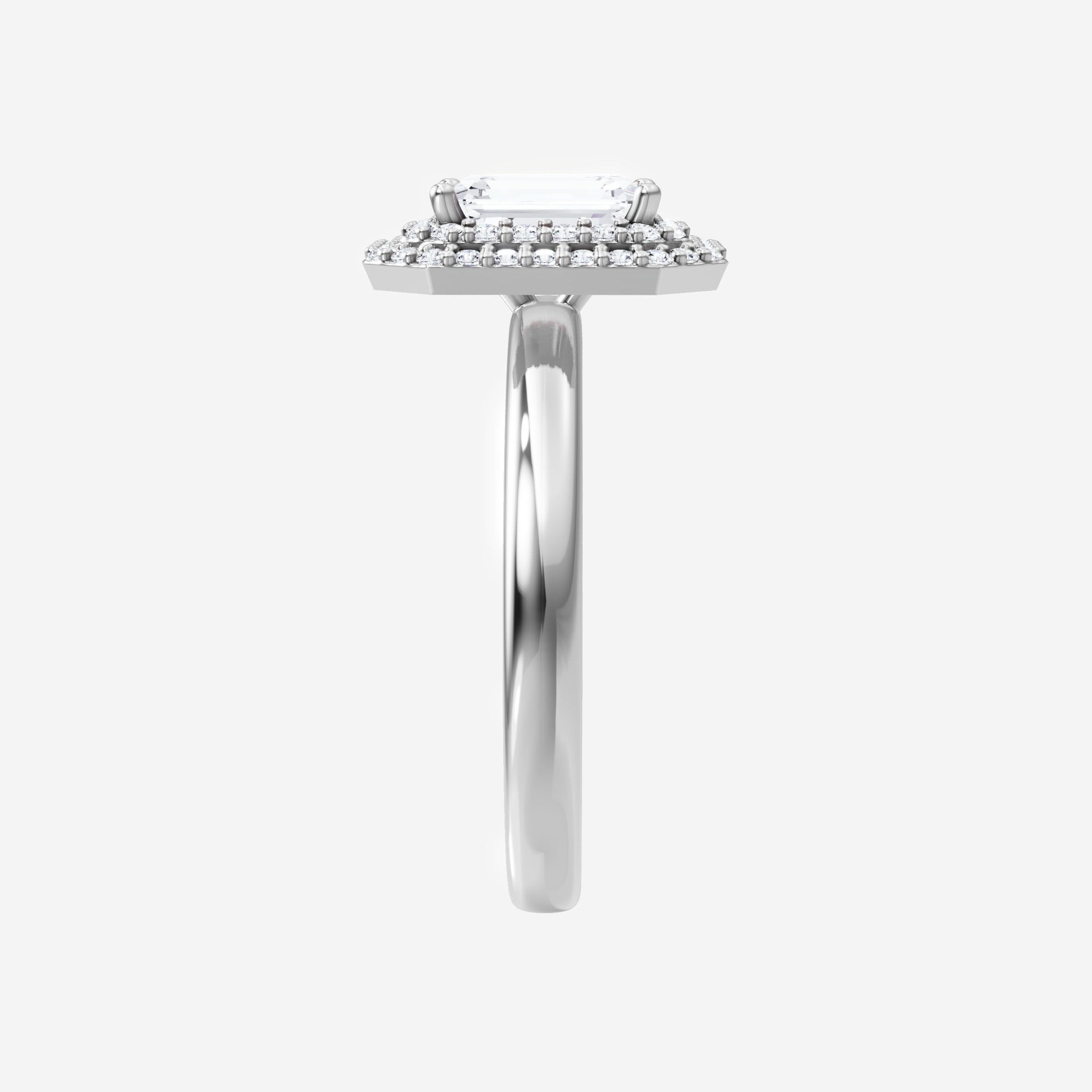 Anillo de esplendor brillante esmeralda