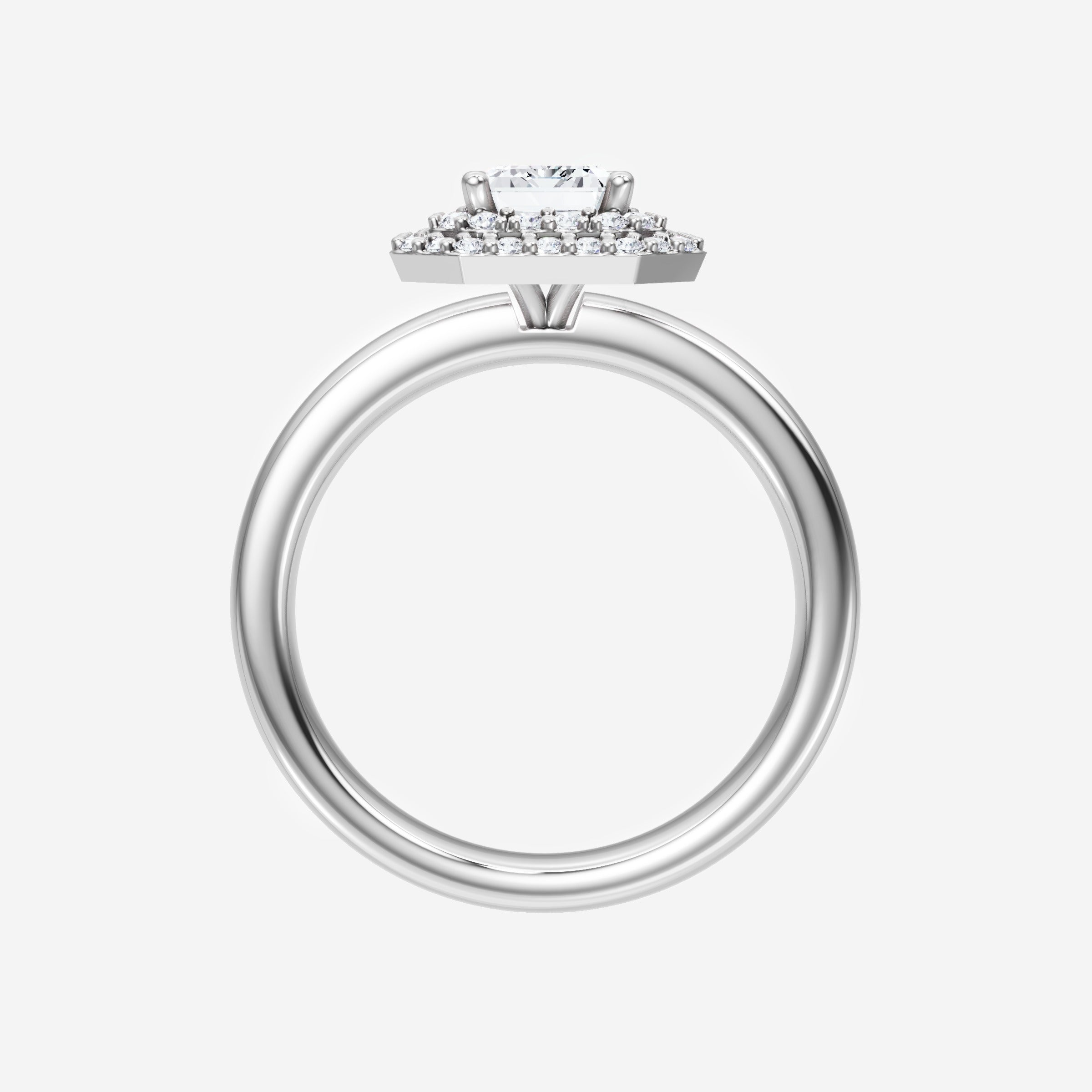 Anillo de esplendor brillante esmeralda