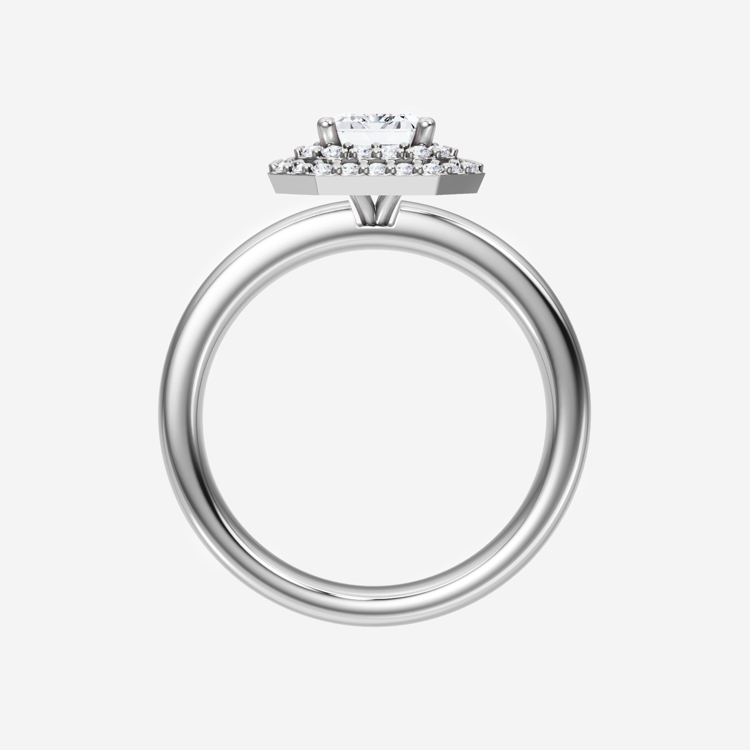 Anillo de esplendor brillante esmeralda