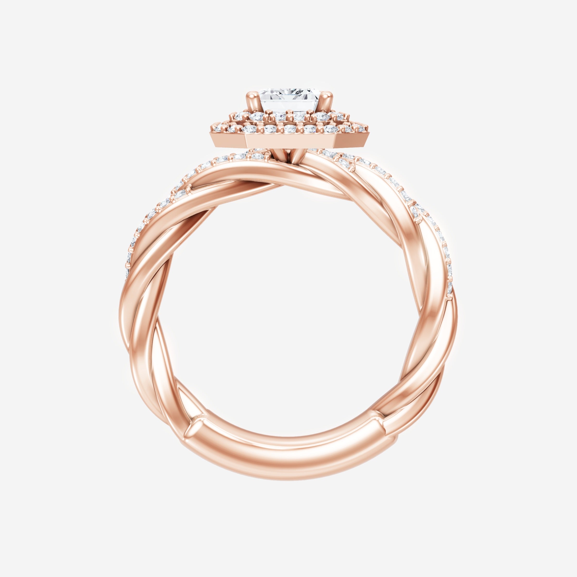 Anillo de esplendor brillante esmeralda