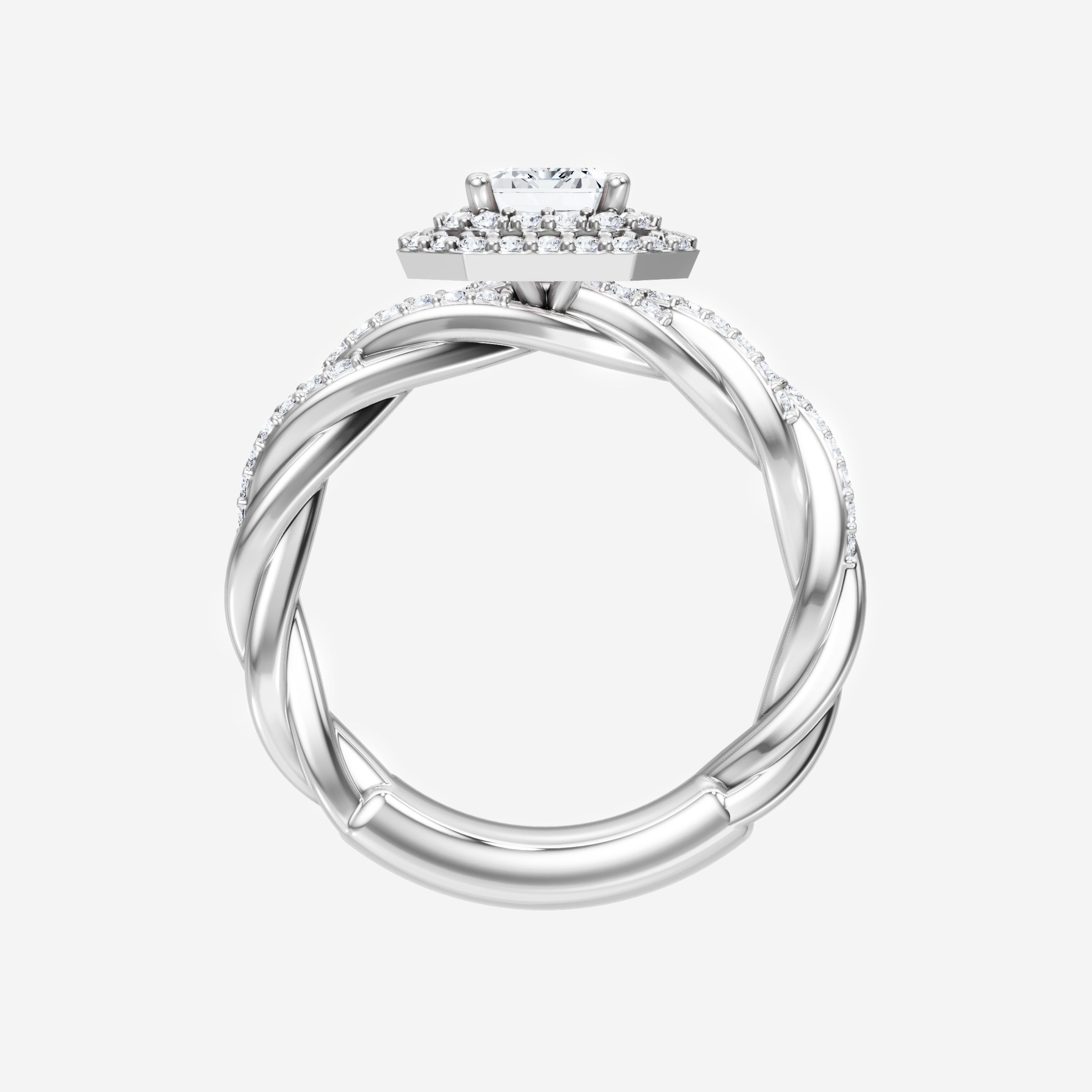 Anillo de esplendor brillante esmeralda