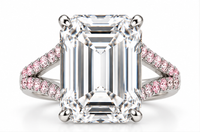 Emerald cut ring front