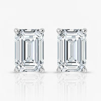 Lab Grown Diamond Emerald Cut Studs (0.50ct-2.00ct)