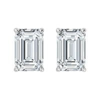 Lab Grown Diamond Emerald Cut Studs (0.50ct-2.00ct)