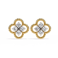 Timeless Clover Lab-Grown Diamond Stud Earring