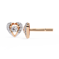 Pendientes románticos con diamantes cultivados en laboratorio
