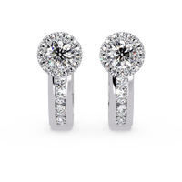 Pendientes tipo chaqueta con diamantes cultivados en laboratorio de 3,25 quilates