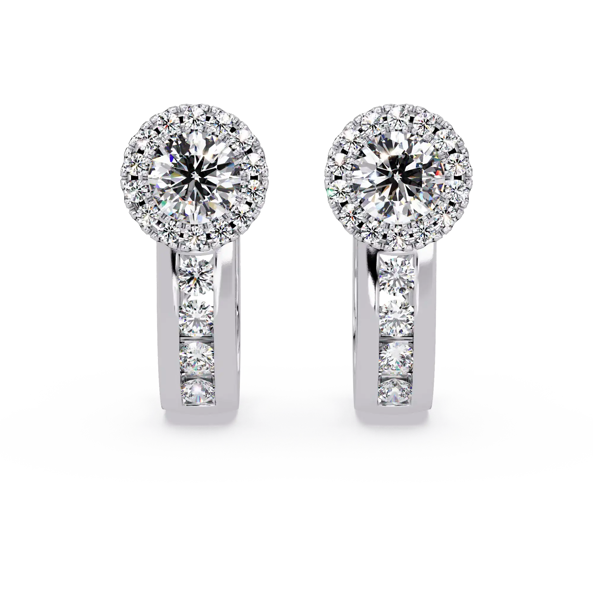 Pendientes tipo chaqueta con diamantes cultivados en laboratorio de 3,25 quilates