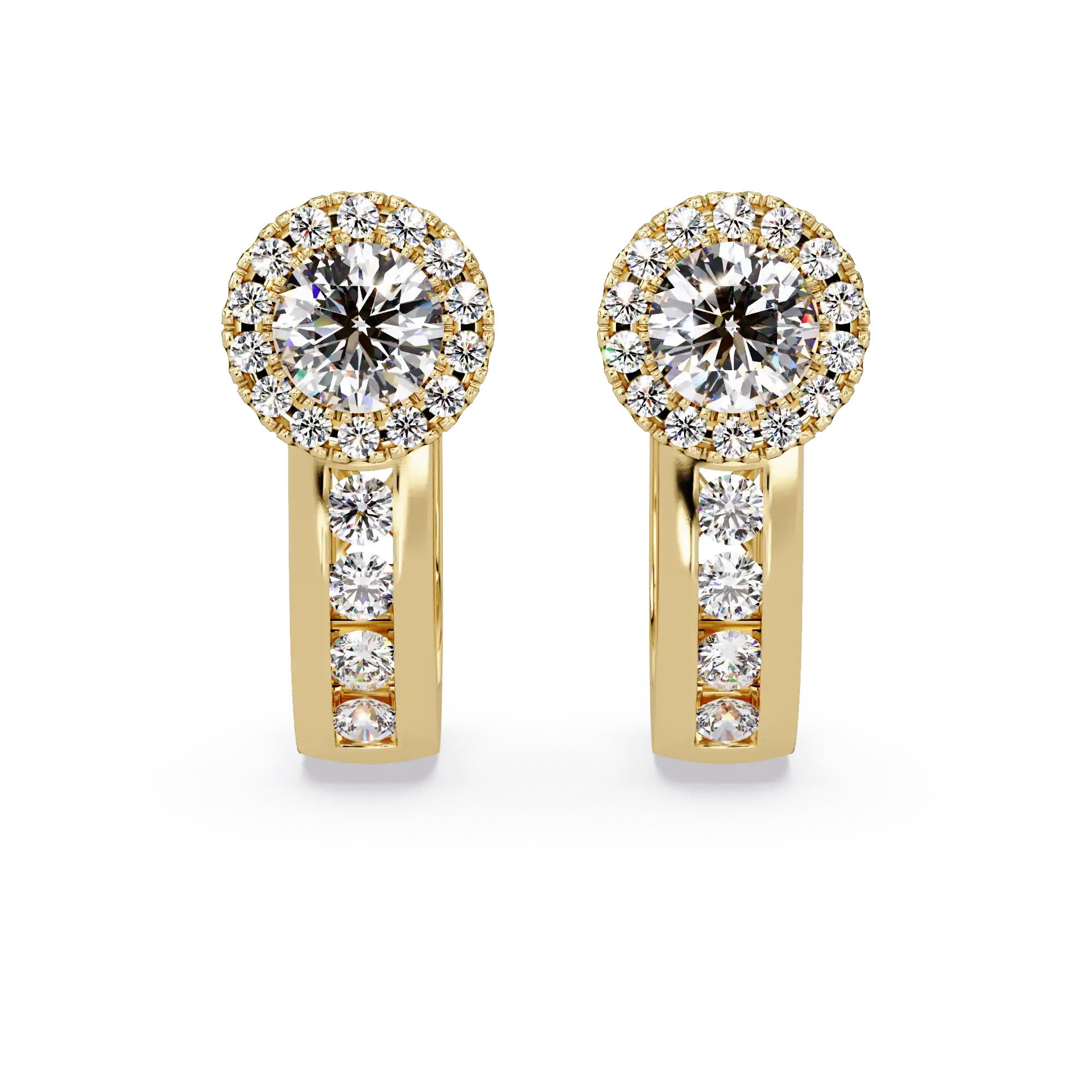 Pendientes tipo chaqueta con diamantes cultivados en laboratorio de 3,25 quilates