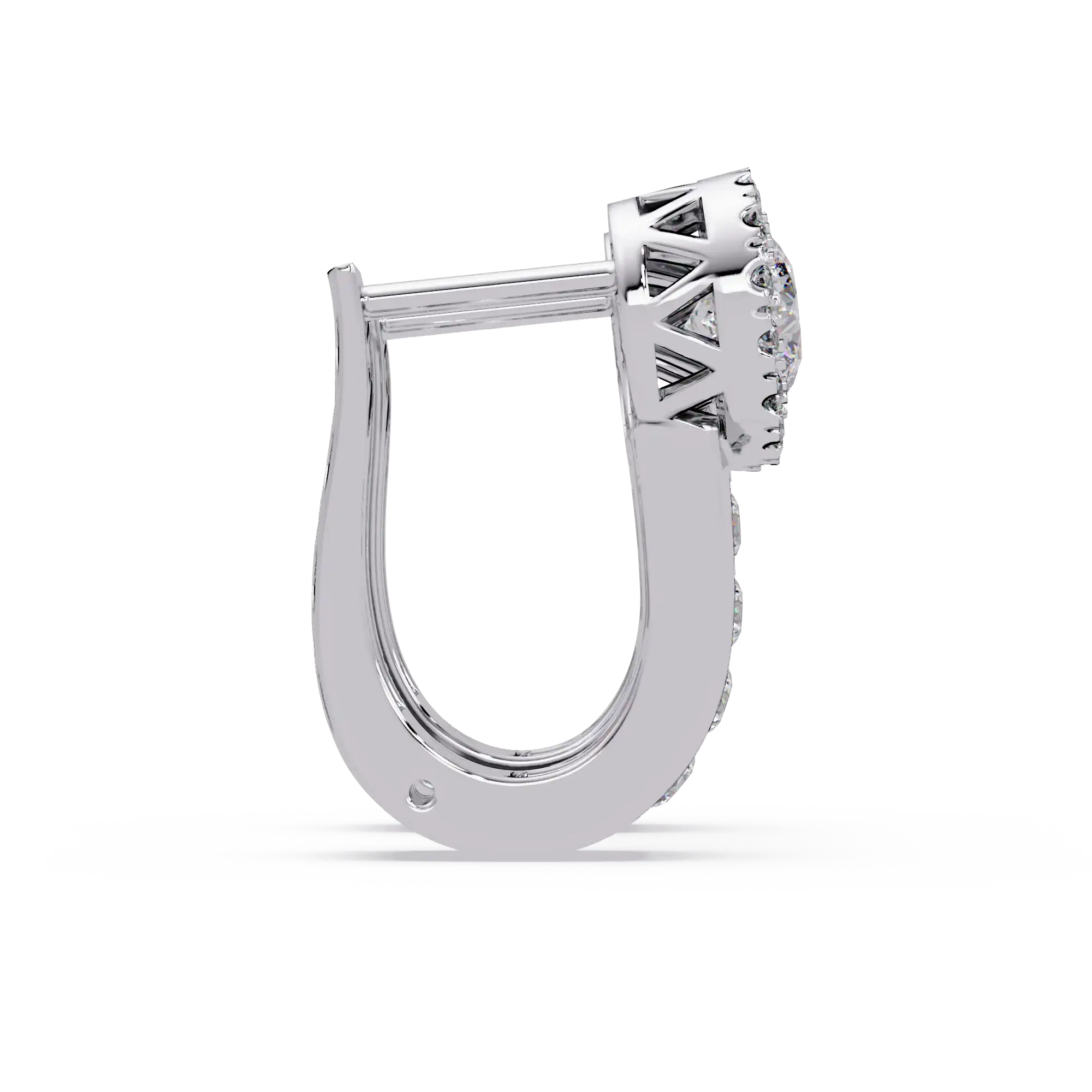 Pendientes tipo chaqueta con diamantes cultivados en laboratorio de 3,25 quilates