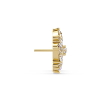 4.25 Carat Lab Grown Diamond Cluster Earrings