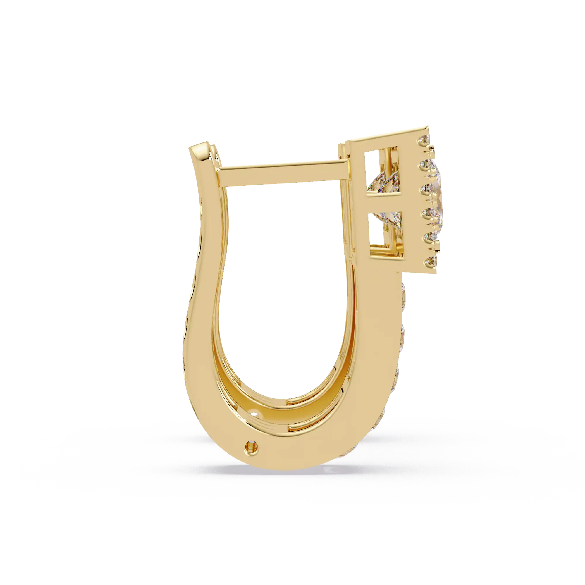 Pendientes tipo chaqueta con diamantes cultivados en laboratorio de 3,25 quilates