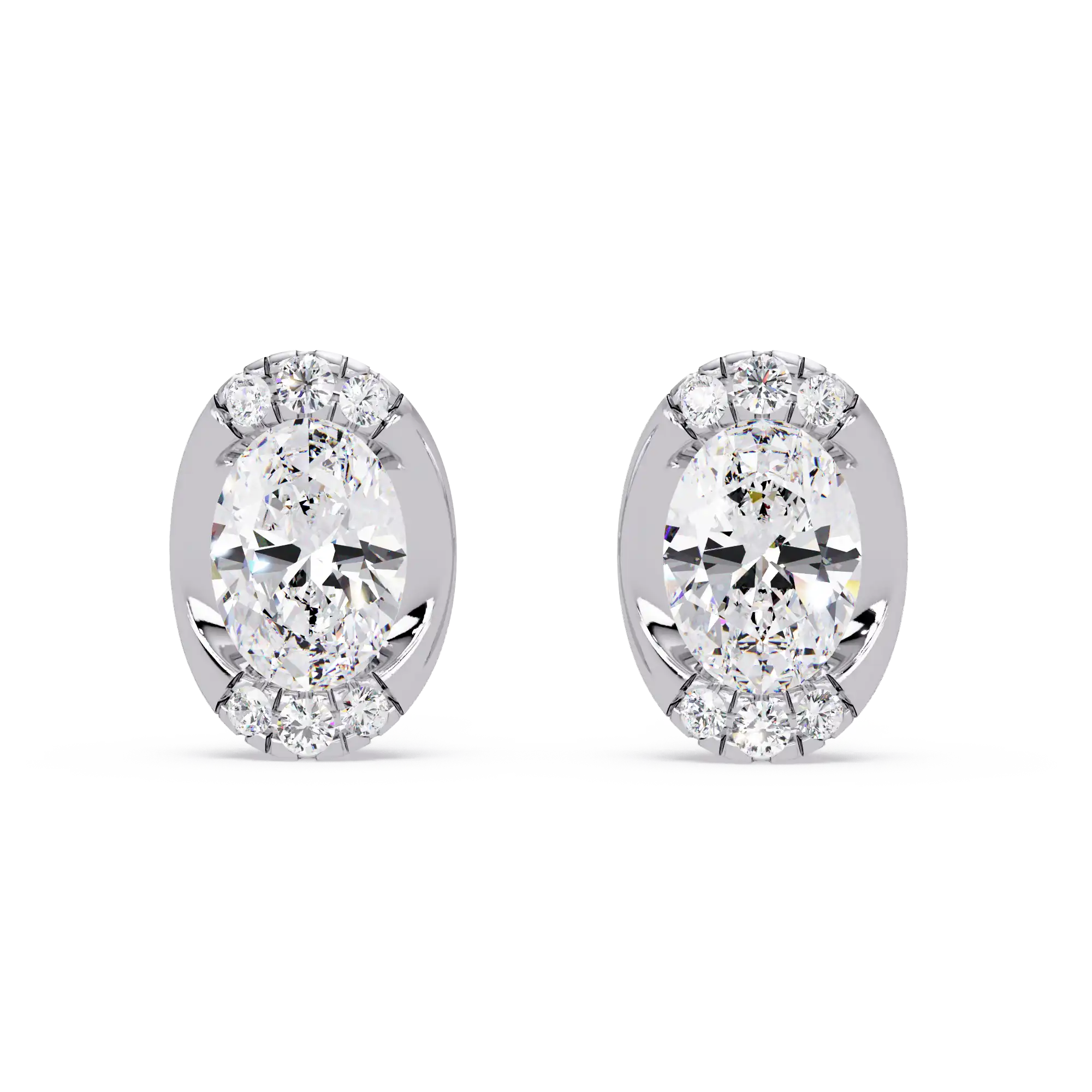 Pendientes tipo chaqueta con diamantes cultivados en laboratorio de 3,25 quilates