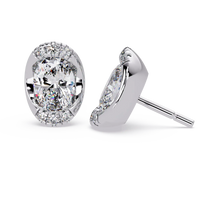 Pendientes tipo chaqueta con diamantes cultivados en laboratorio de 3,25 quilates