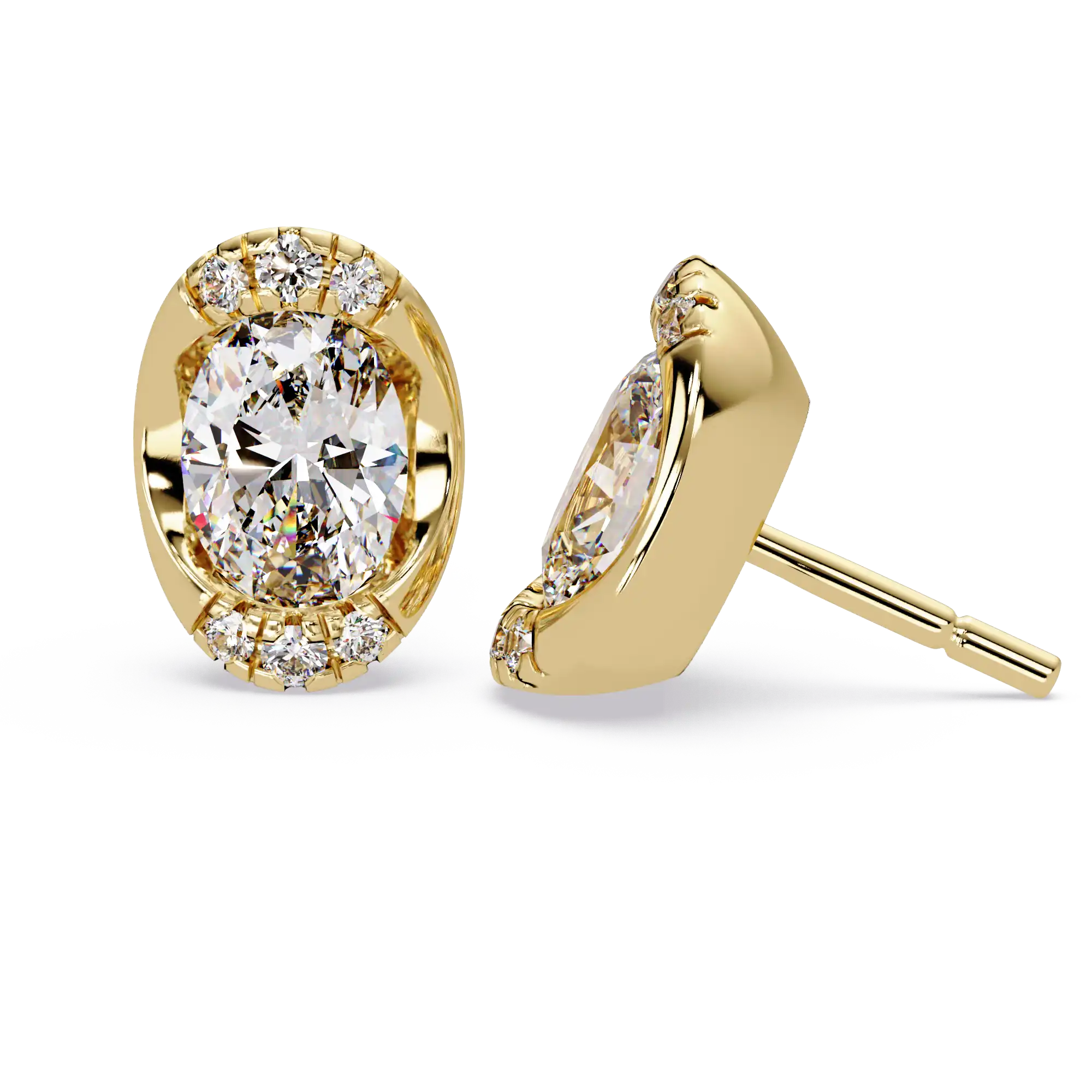 Pendientes tipo chaqueta con diamantes cultivados en laboratorio de 3,25 quilates