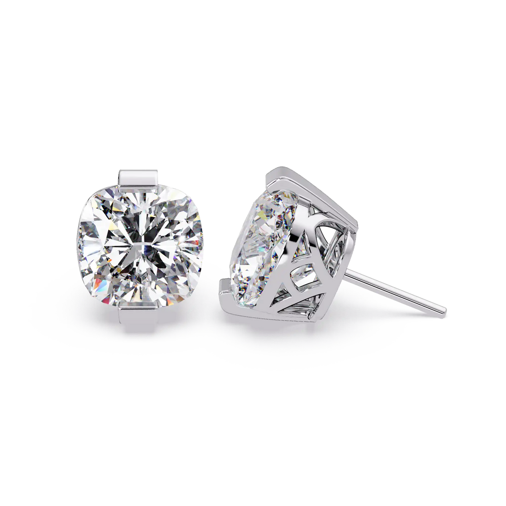 Pendientes tipo chaqueta con diamantes cultivados en laboratorio de 3,25 quilates