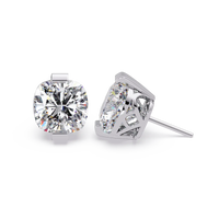 Pendientes tipo chaqueta con diamantes cultivados en laboratorio de 3,25 quilates