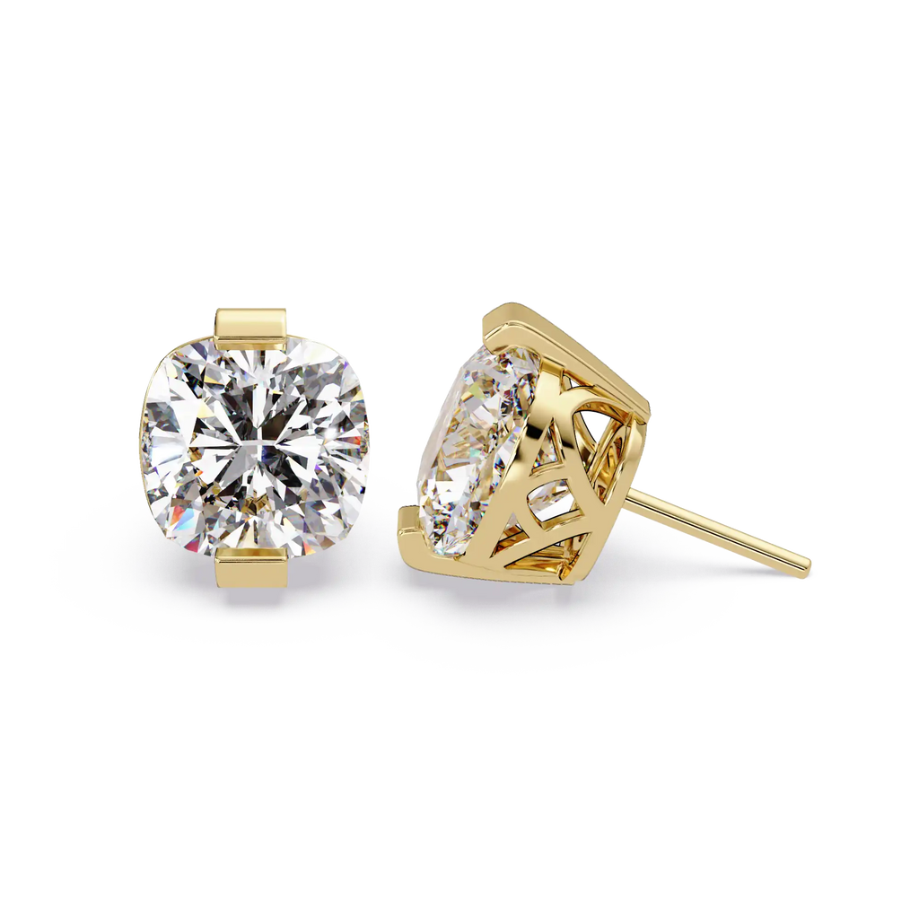 Pendientes tipo chaqueta con diamantes cultivados en laboratorio de 3,25 quilates