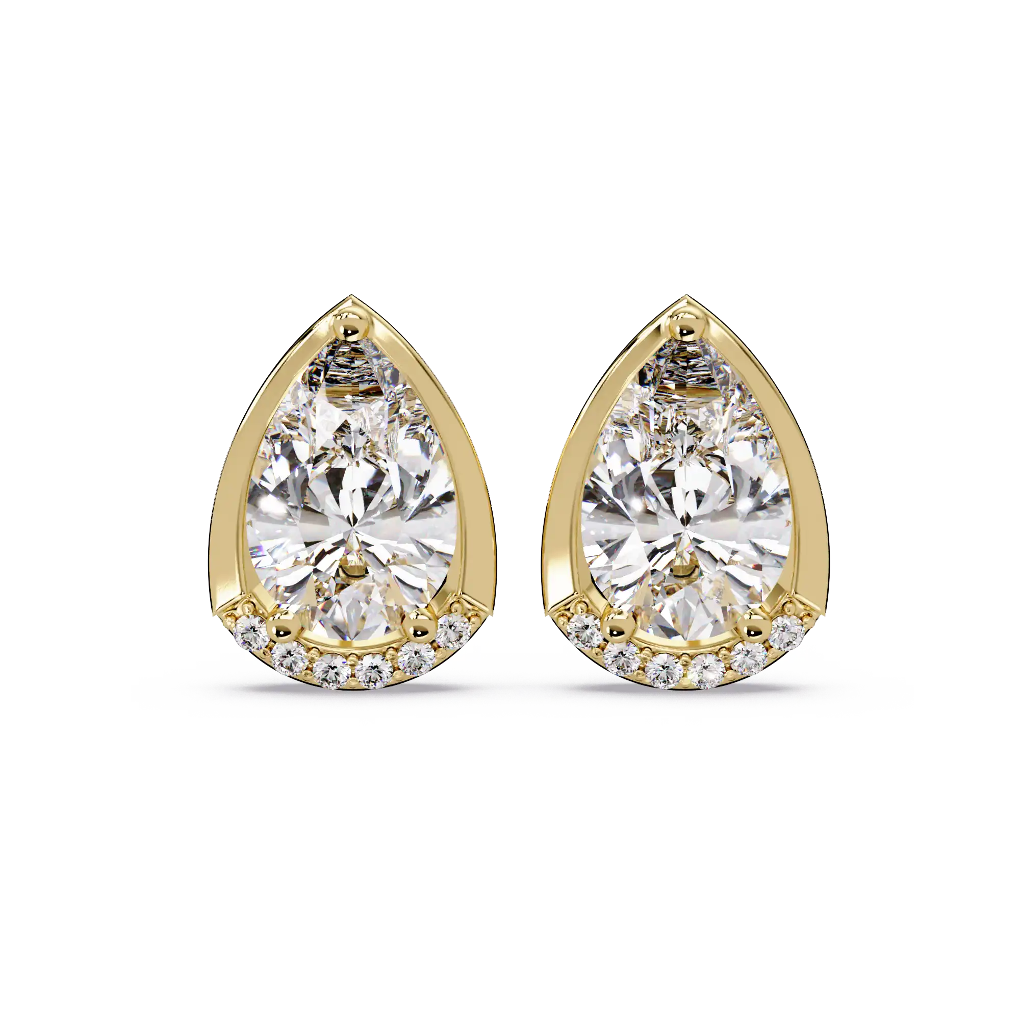 Pendientes tipo chaqueta con diamantes cultivados en laboratorio de 3,25 quilates