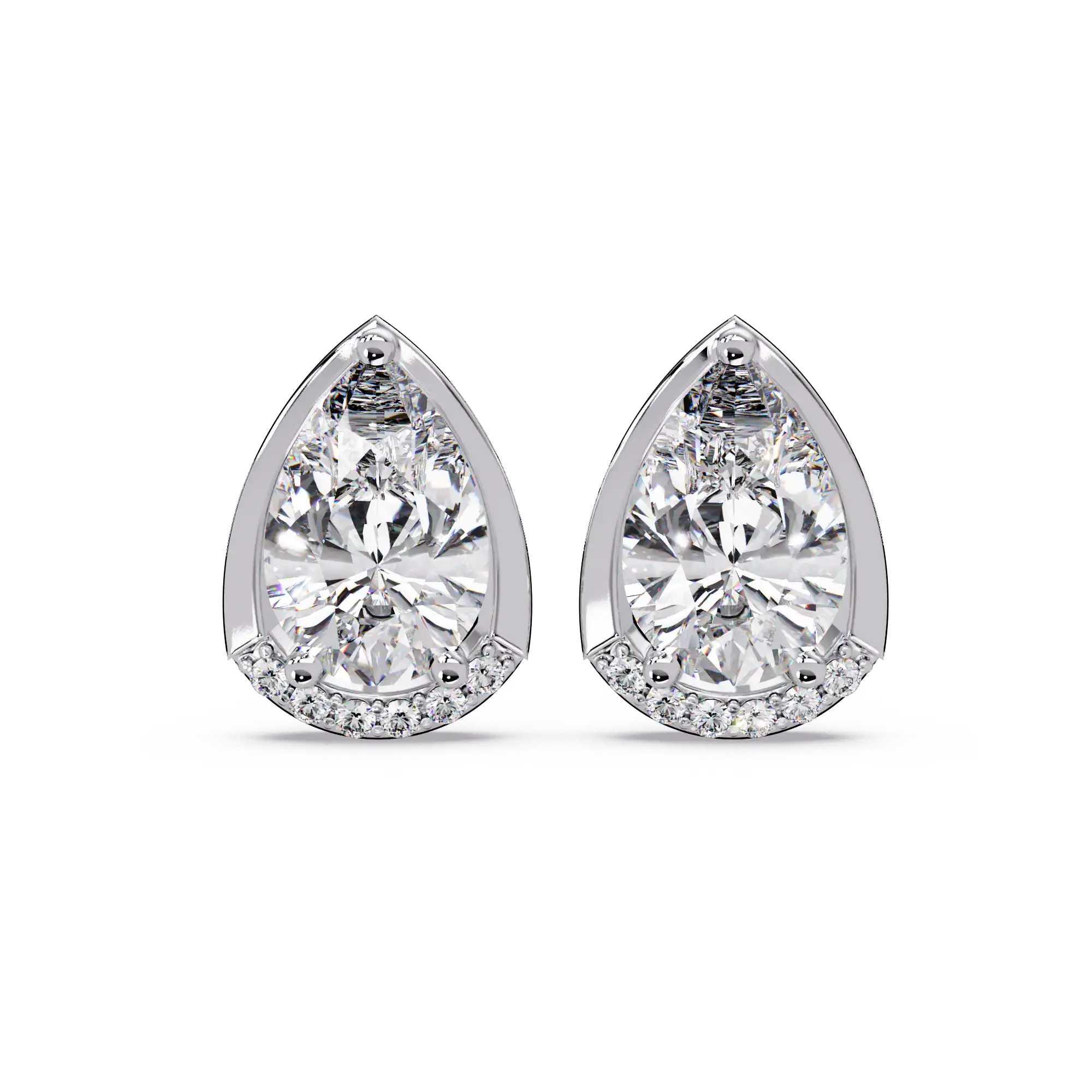 Pendientes tipo chaqueta con diamantes cultivados en laboratorio de 3,25 quilates