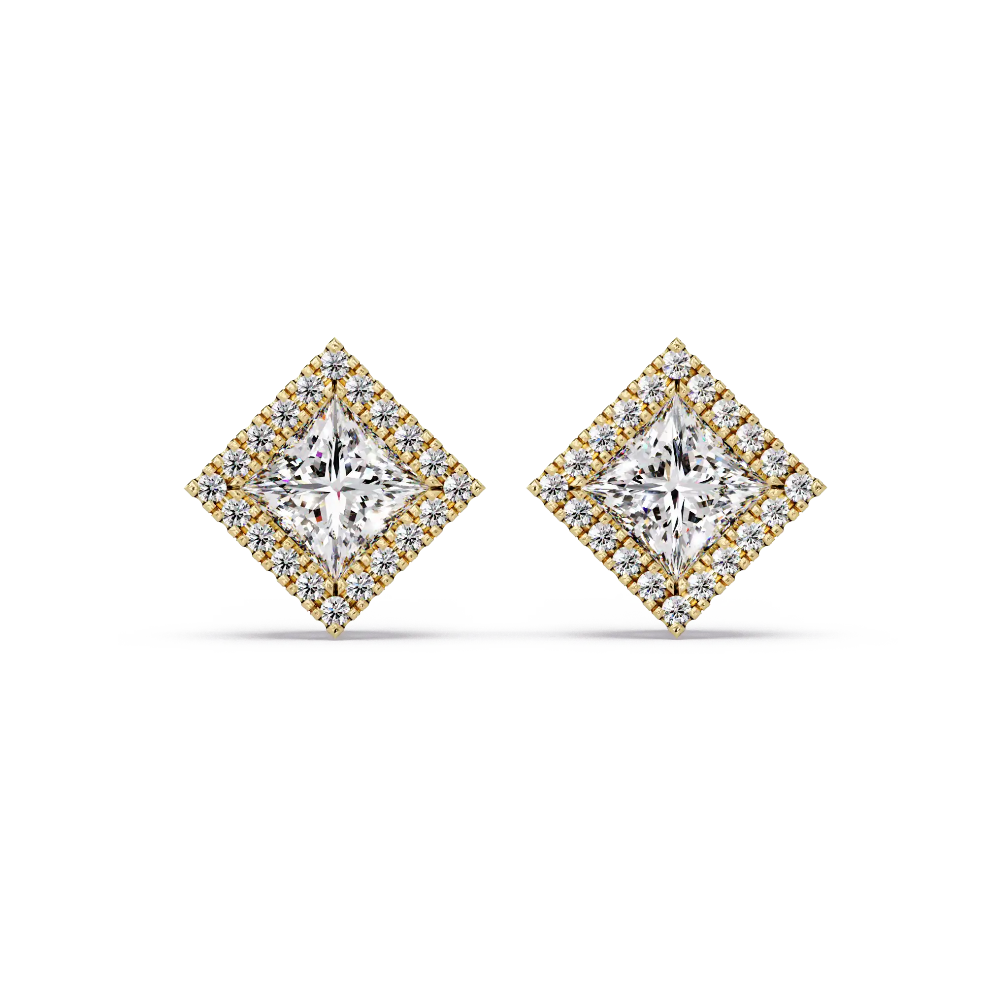 Pendientes tipo chaqueta con diamantes cultivados en laboratorio de 3,25 quilates