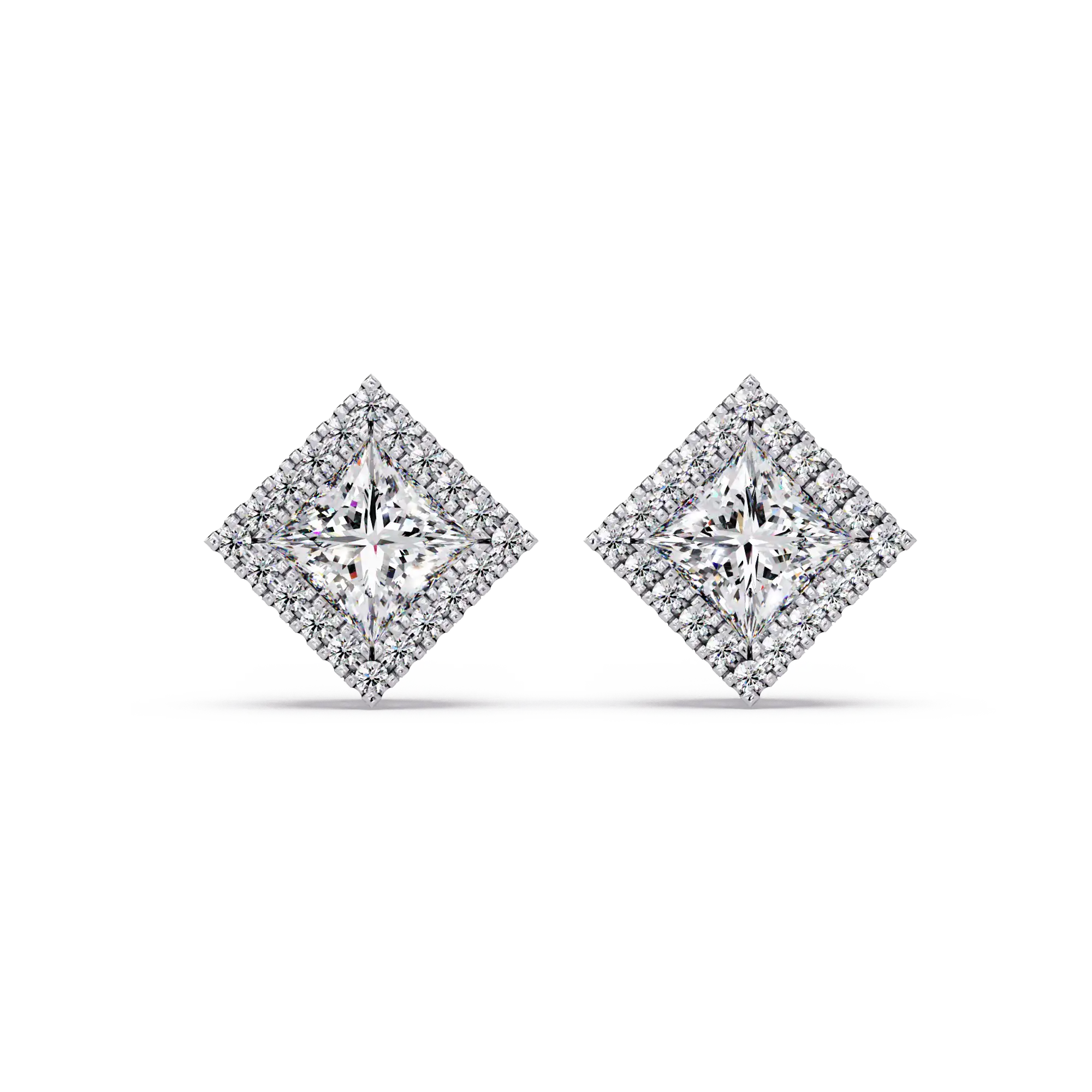 Pendientes tipo chaqueta con diamantes cultivados en laboratorio de 3,25 quilates