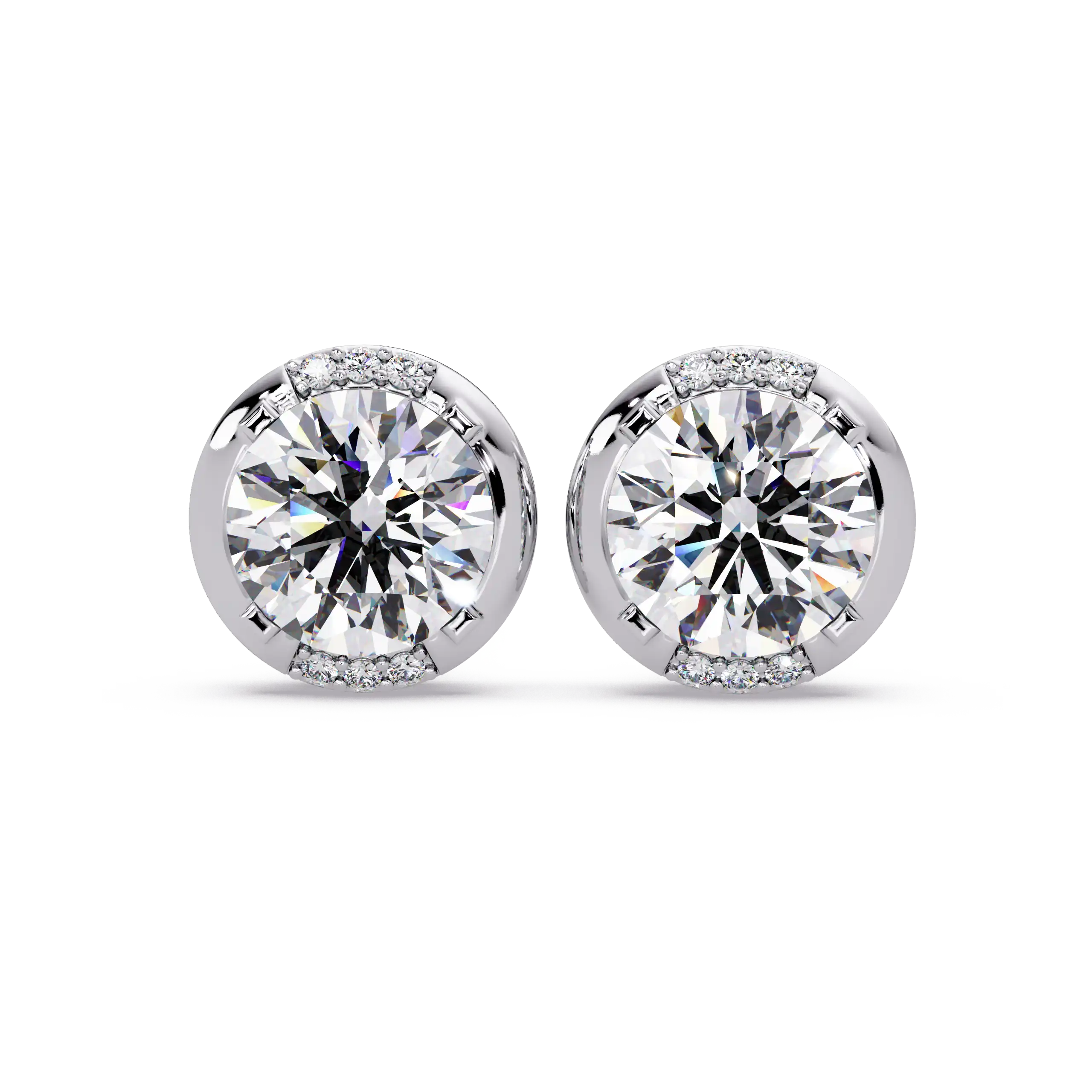 Pendientes tipo chaqueta con diamantes cultivados en laboratorio de 3,25 quilates