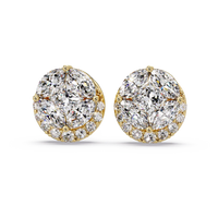 Pendientes tipo chaqueta con diamantes cultivados en laboratorio de 3,25 quilates