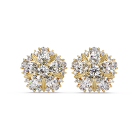 Pendientes tipo chaqueta con diamantes cultivados en laboratorio de 3,25 quilates