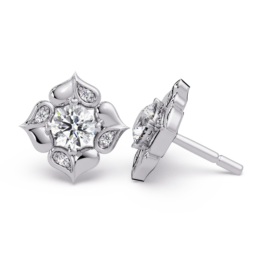 Pendientes tipo chaqueta con diamantes cultivados en laboratorio de 3,25 quilates