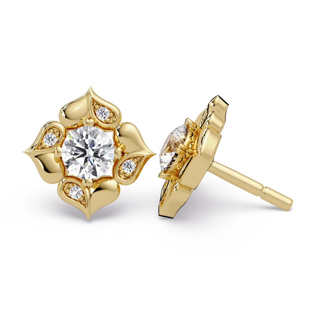 Pendientes tipo chaqueta con diamantes cultivados en laboratorio de 3,25 quilates