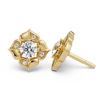 Pendientes tipo chaqueta con diamantes cultivados en laboratorio de 3,25 quilates