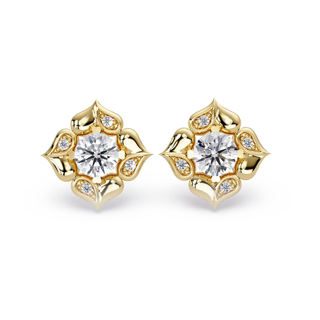 Pendientes tipo chaqueta con diamantes cultivados en laboratorio de 3,25 quilates