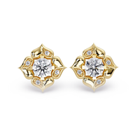 Pendientes tipo chaqueta con diamantes cultivados en laboratorio de 3,25 quilates