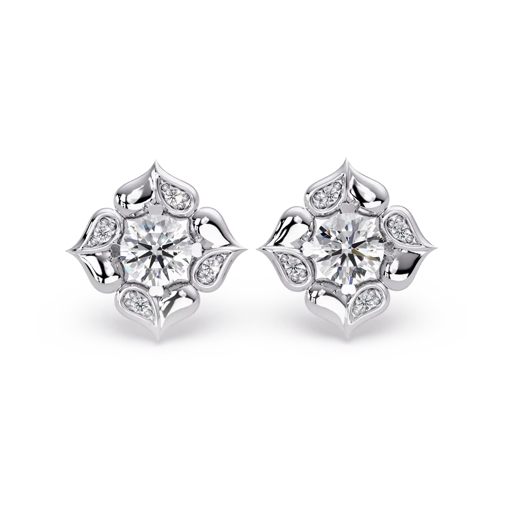 Pendientes tipo chaqueta con diamantes cultivados en laboratorio de 3,25 quilates