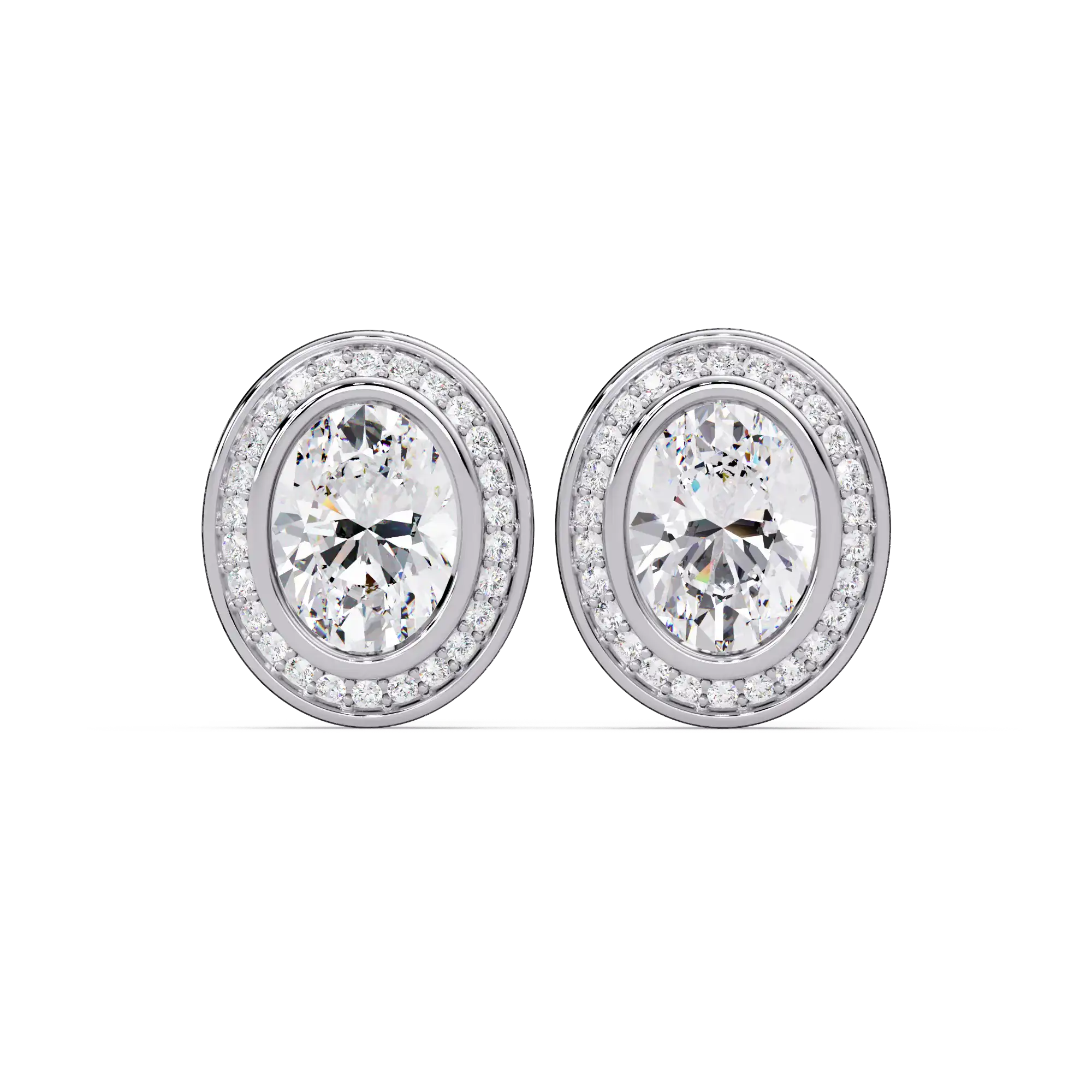 Pendientes tipo chaqueta con diamantes cultivados en laboratorio de 3,25 quilates