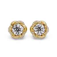 Pendientes tipo chaqueta con diamantes cultivados en laboratorio de 3,25 quilates