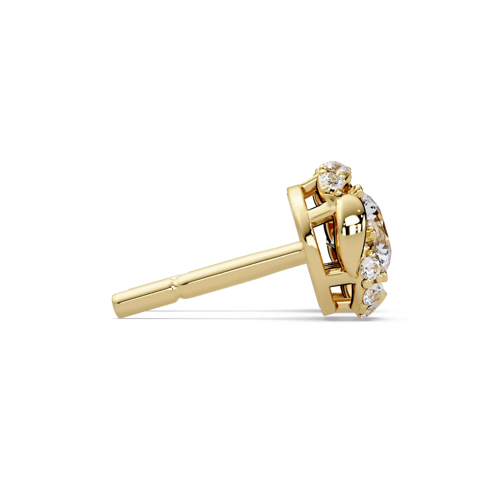 1 CT Twist Floral Lab Grown Diamond Earrings