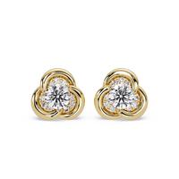 Pendientes tipo chaqueta con diamantes cultivados en laboratorio de 3,25 quilates