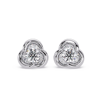Pendientes tipo chaqueta con diamantes cultivados en laboratorio de 3,25 quilates