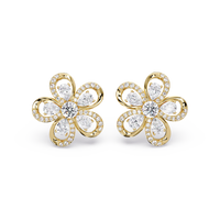 Pendientes tipo chaqueta con diamantes cultivados en laboratorio de 3,25 quilates