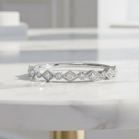 Geometric Lab Grown Diamond Ring